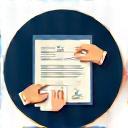Icon representing signing a contract