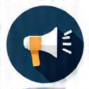 Icon representing marketing activities and rights management